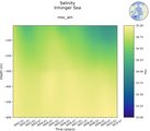 Time series of Irminger Sea Salinity vs depth